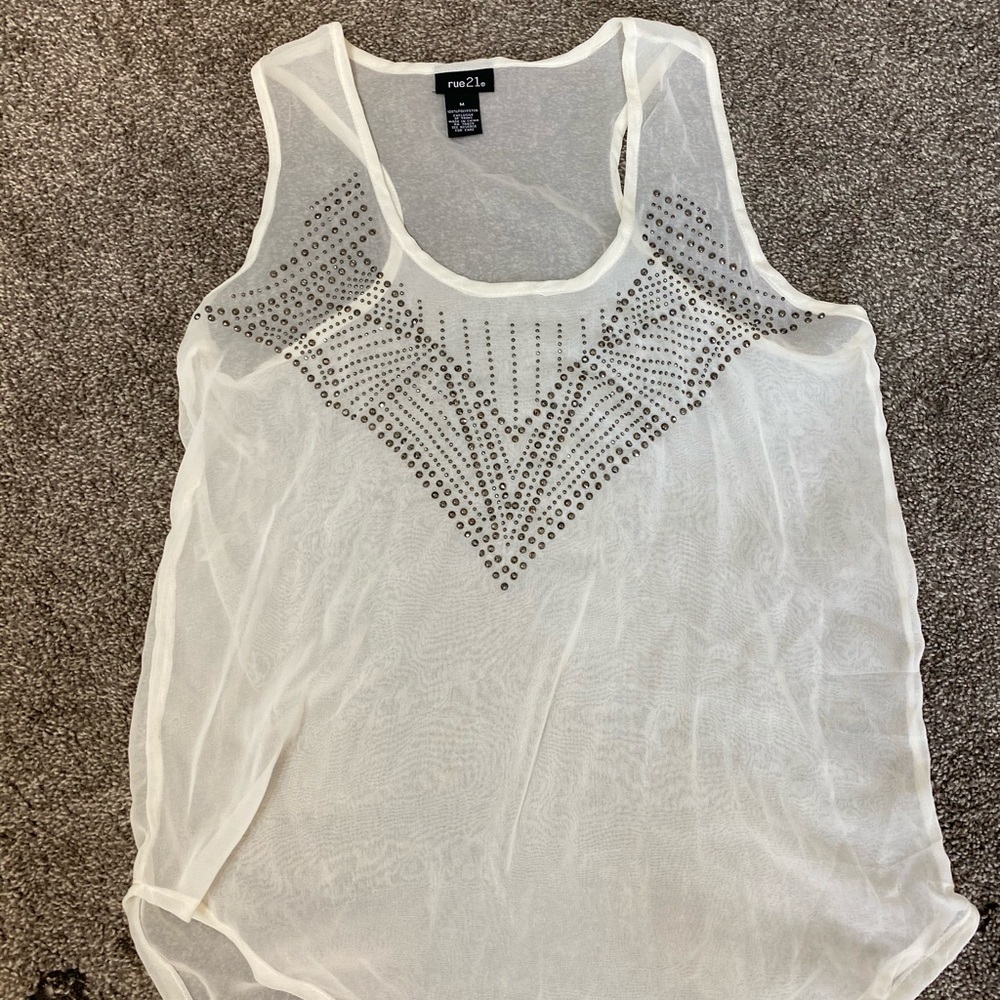 Diamond Studded Tank Top